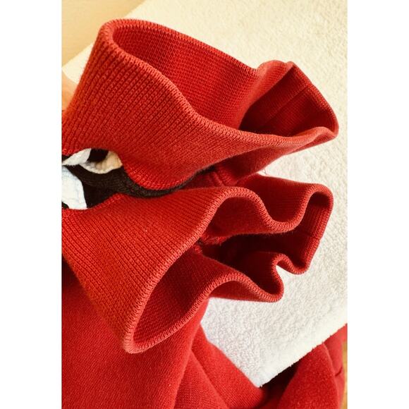 UW Badgers Adidas 3 Stripe Vtg Sweatshirt 1/4 Zip Pullover Mens XL Small Stain - Picture 8 of 14